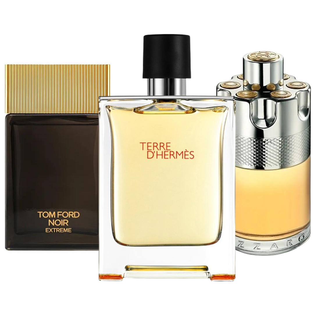 Zestaw 3 perfum | Terre de’Hermes, Azzaro Wanted, Tom Ford Noir Extreme 100 ml