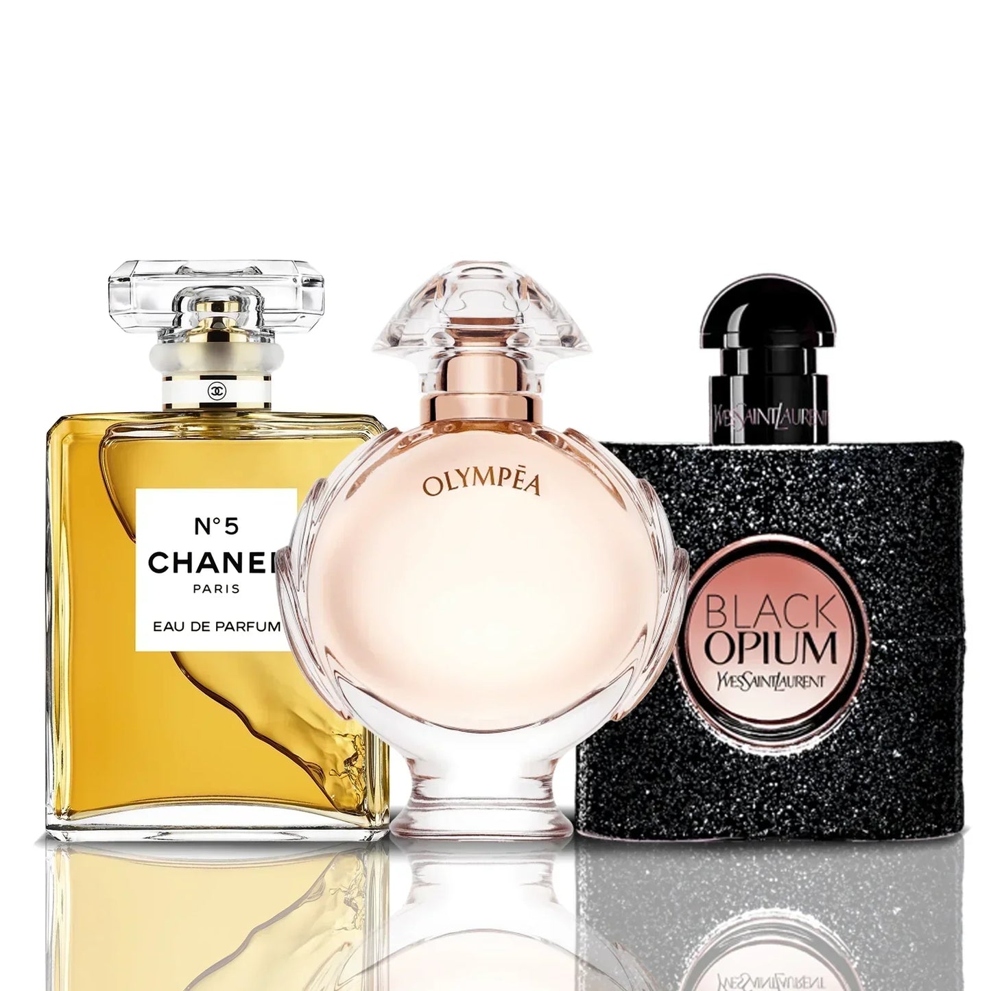Zestaw 3 perfum | Chanel N°5 + Olympea + Black Opium