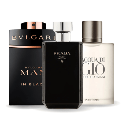 Zestaw 3 perfum | Bvlgari In Black, Giorgio Armani Acqua Di Gio, L'Homme Prada Intense 100 ml