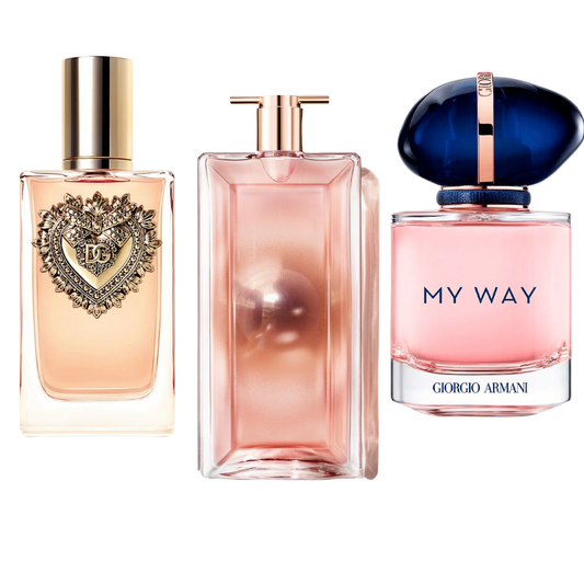 Zestaw 3 perfum | Dolce & Gabbana Devotion, My Way Giorgio Armani, Lancôme Idôle 100 ml