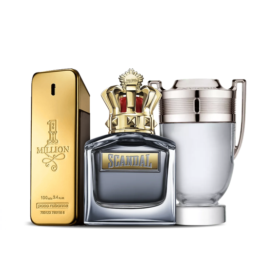 Zestaw 3 perfum | Invictus + Scandal Men + One Million 100 ml